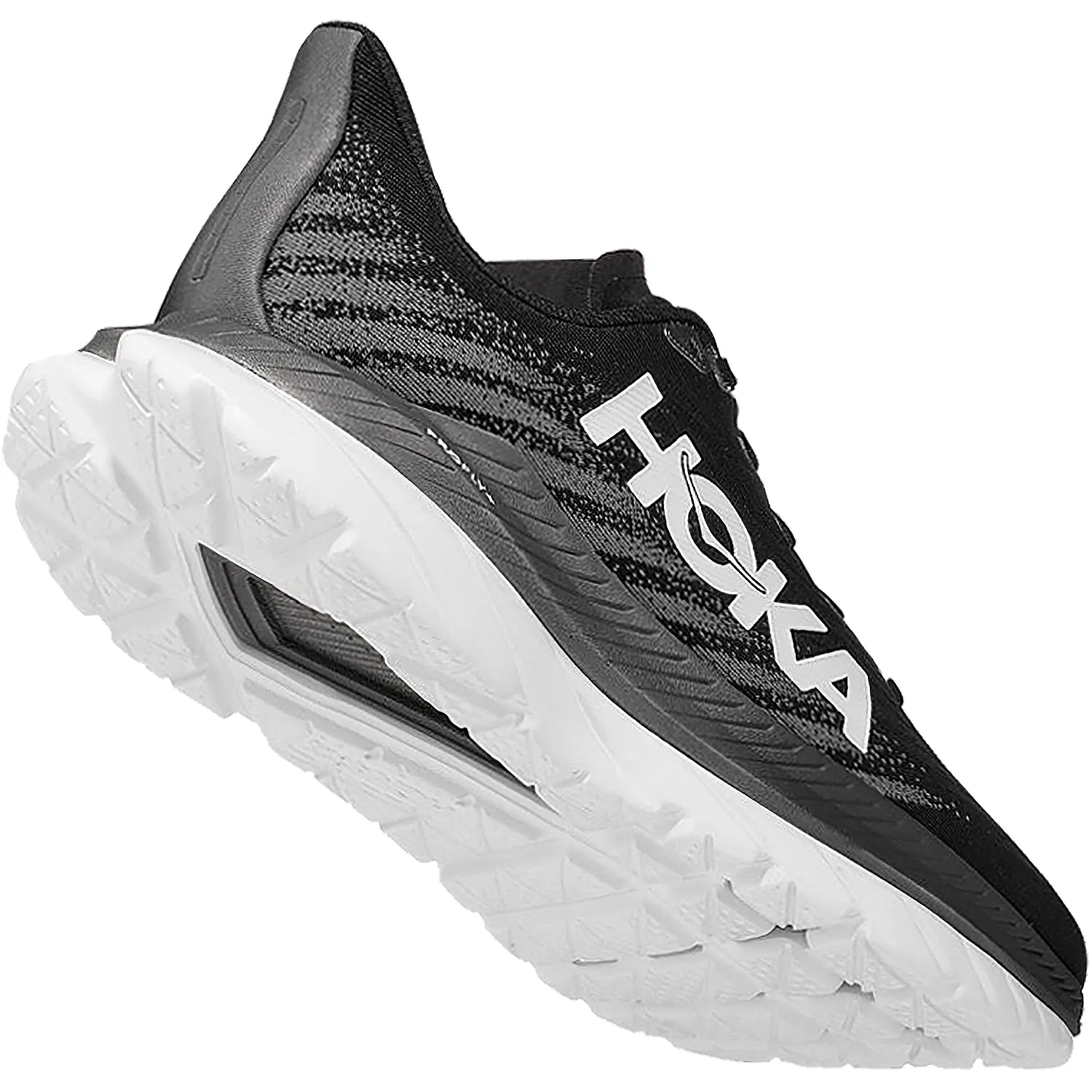 Women's Hoka One One Mach 5 Black/Castlerock Mesh